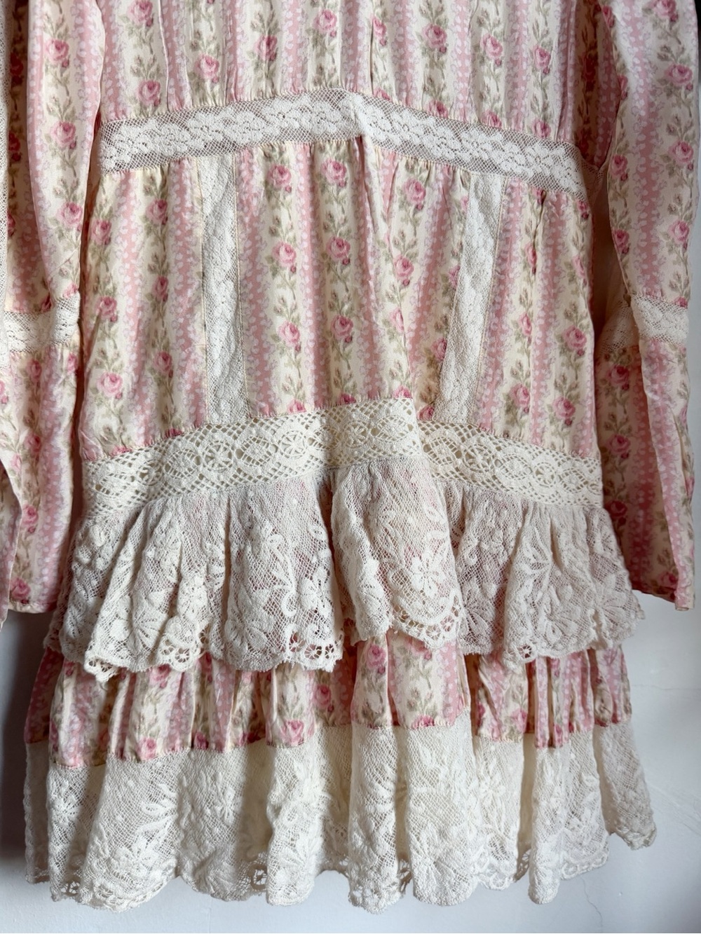 LoveShackFancy Pirelle Mini Dress in Frosted Petal Pink - Picture 13 of 15